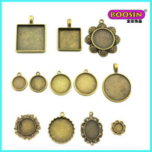 New Wholesale Custom Antique Color Photo Frame Pendant